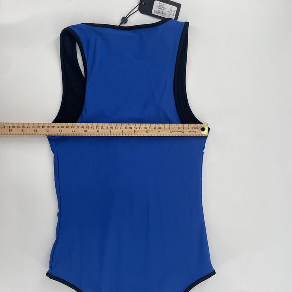 Rag and Bone Cobalt Blue Zip One Piece Swimsuit NWT $195 Small Summer - Picture 8 of 8